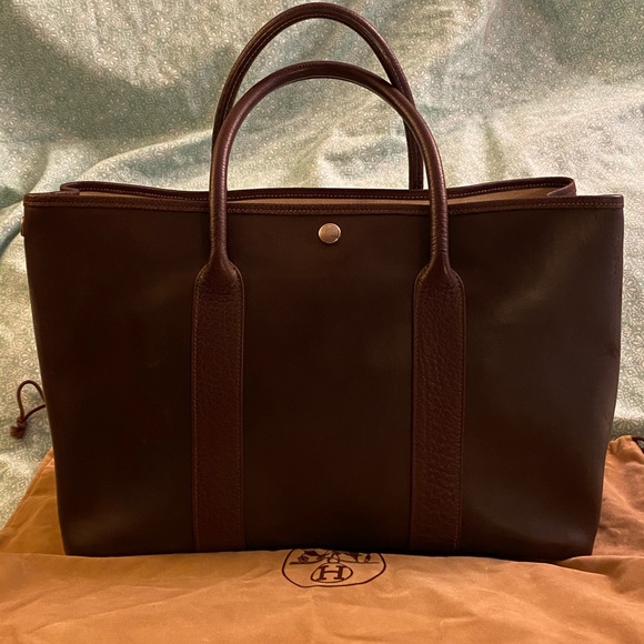 HERMES Amazonia / Buffalo Garden Party PM Tote Bag - Picture 2 of 16